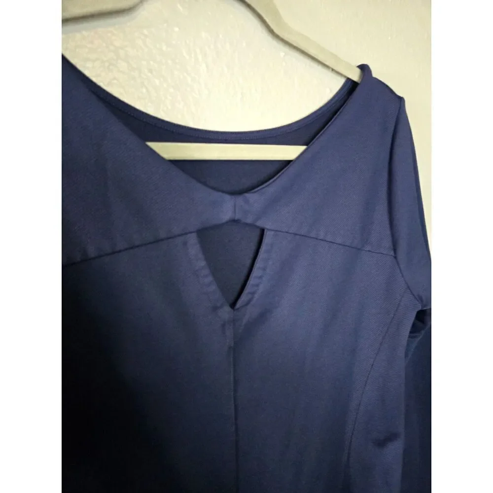 Lole Women's Navy Blue Long Sleeve Active Dress Size Medium